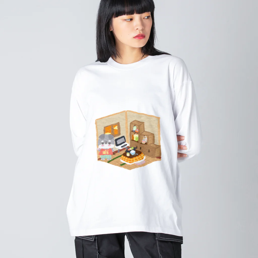 Katsukin Takamura | フェルトミニチュアアートドールの暇ちゃんのお家 ビッグシルエットロングスリーブTシャツ