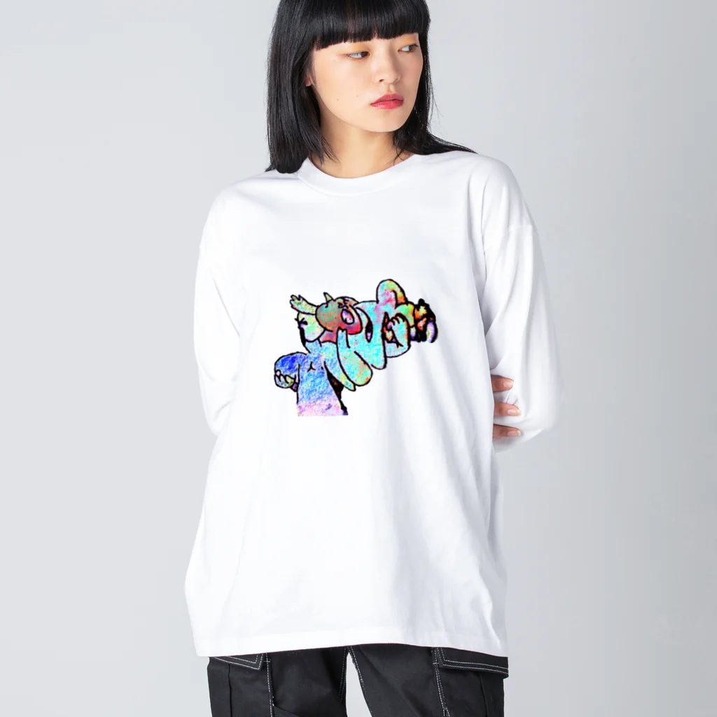 🍩tarojiro(たろじろ) shop🍩のどこかへ連れてかれる Big Long Sleeve T-Shirt