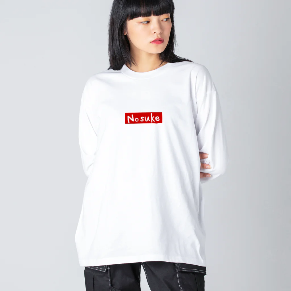 NosukeのNosuke 赤ロゴウェア ビッグシルエットロングスリーブTシャツ