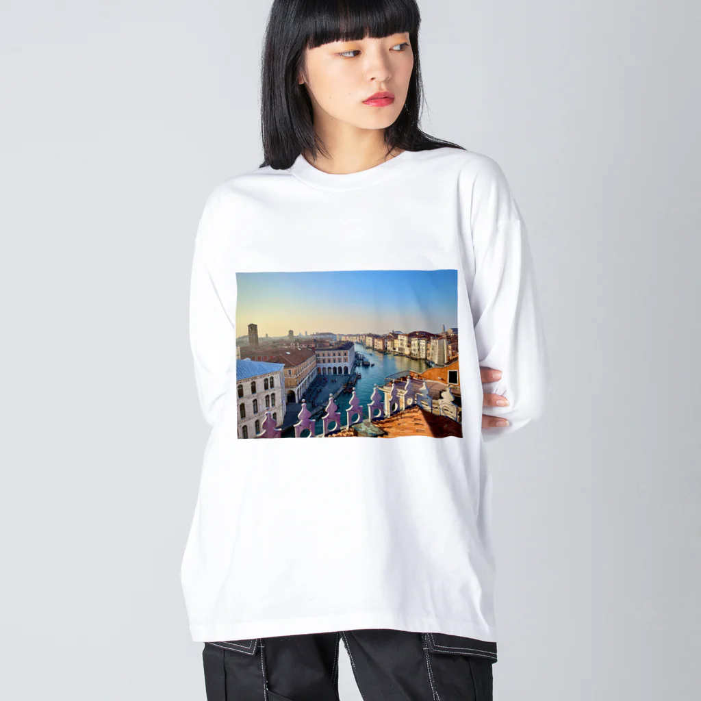 GrapeのRicordi a Venezia ビッグシルエットロングスリーブTシャツ