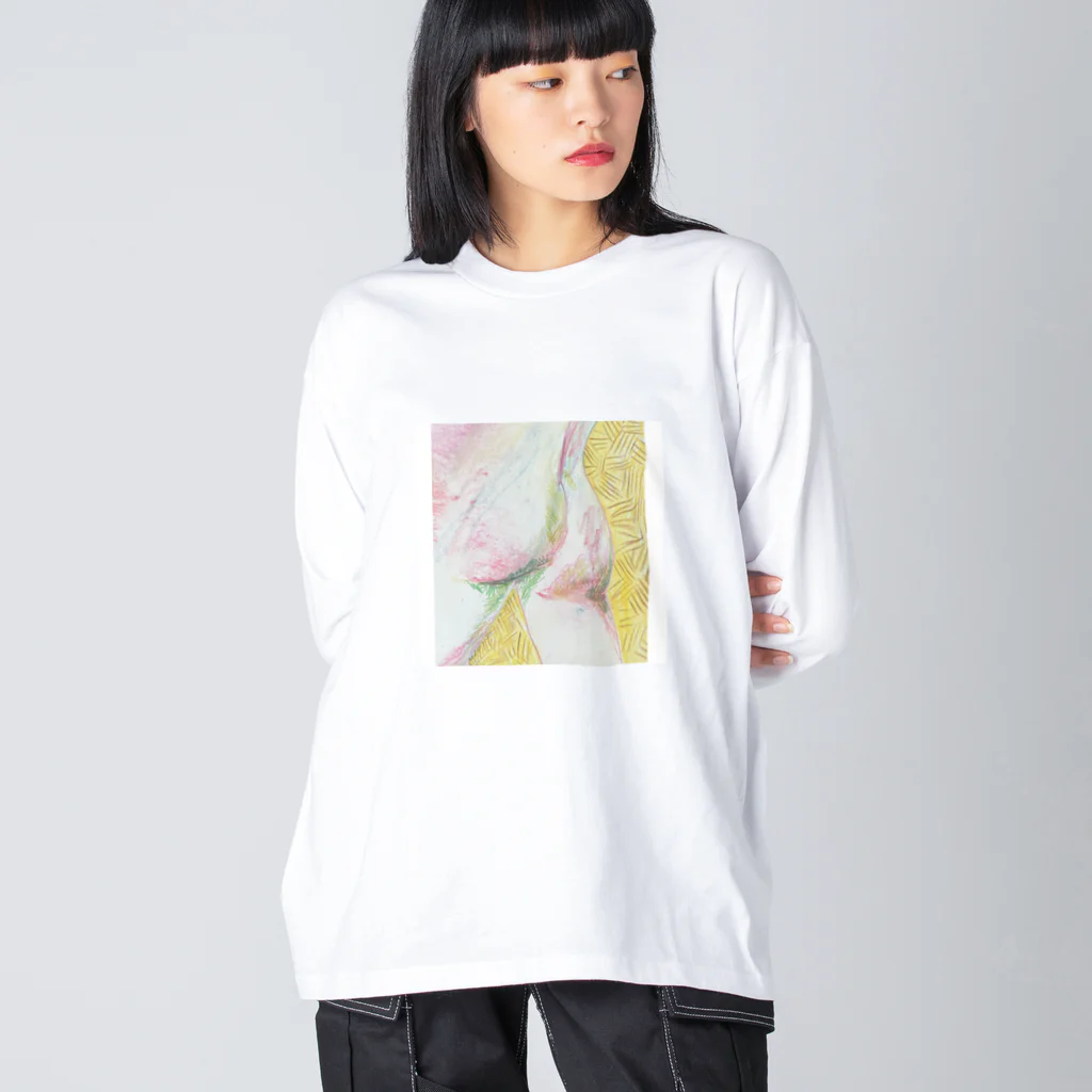 むちんアゲショップのPeaches  Big Long Sleeve T-Shirt