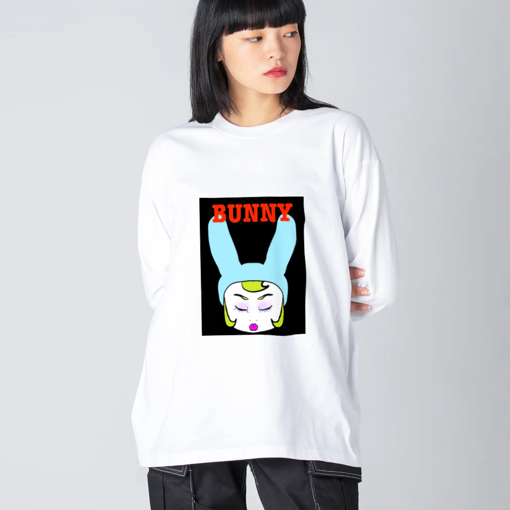 mamo〜のBunny girl Big Long Sleeve T-Shirt