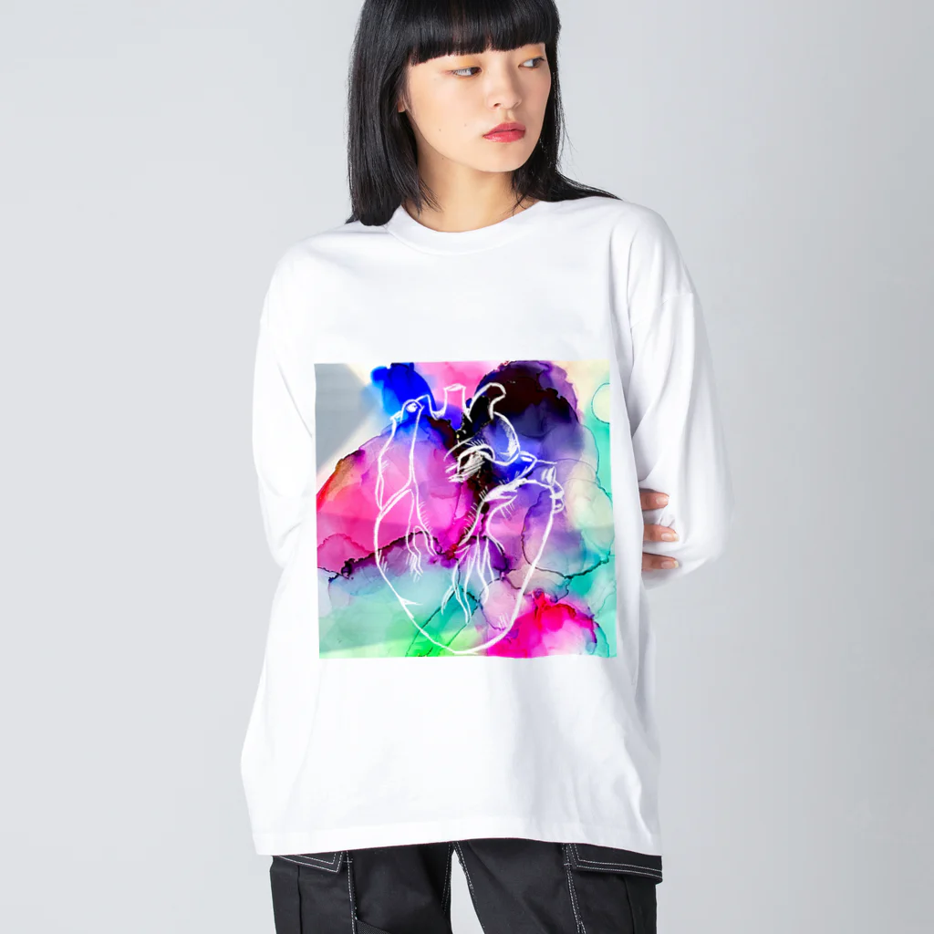 むちんアゲショップのわたしのこころ Big Long Sleeve T-Shirt