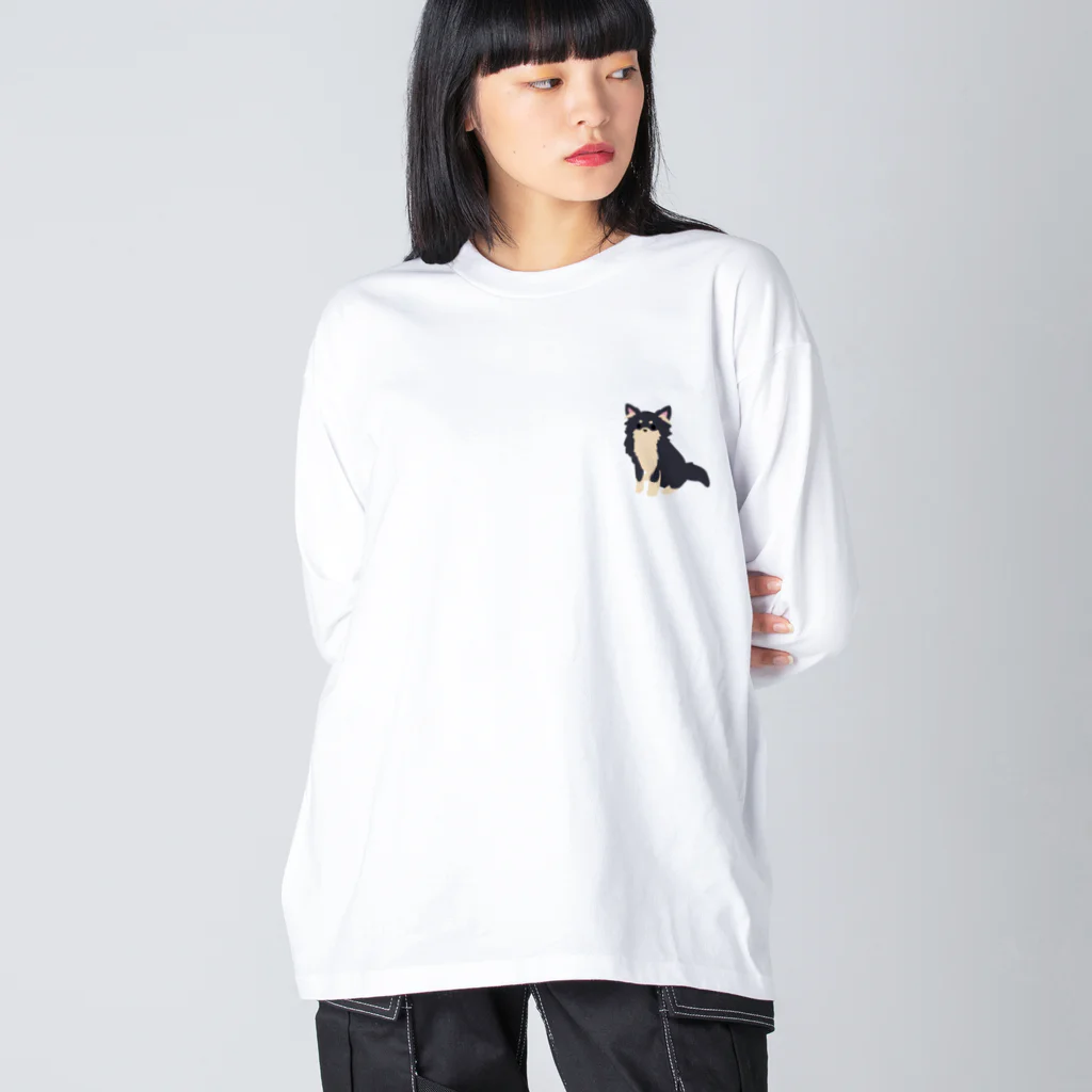 Kotetsu diary(SUZURI店)のゆるゆるチワワ Big Long Sleeve T-Shirt