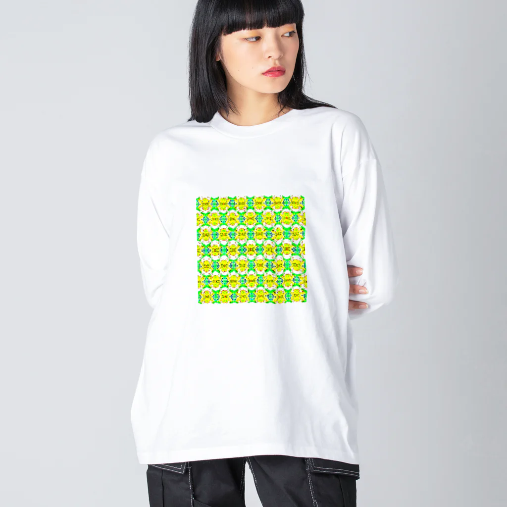 🍩tarojiro(たろじろ) shop🍩のチョコ食べたい模様 Big Long Sleeve T-Shirt