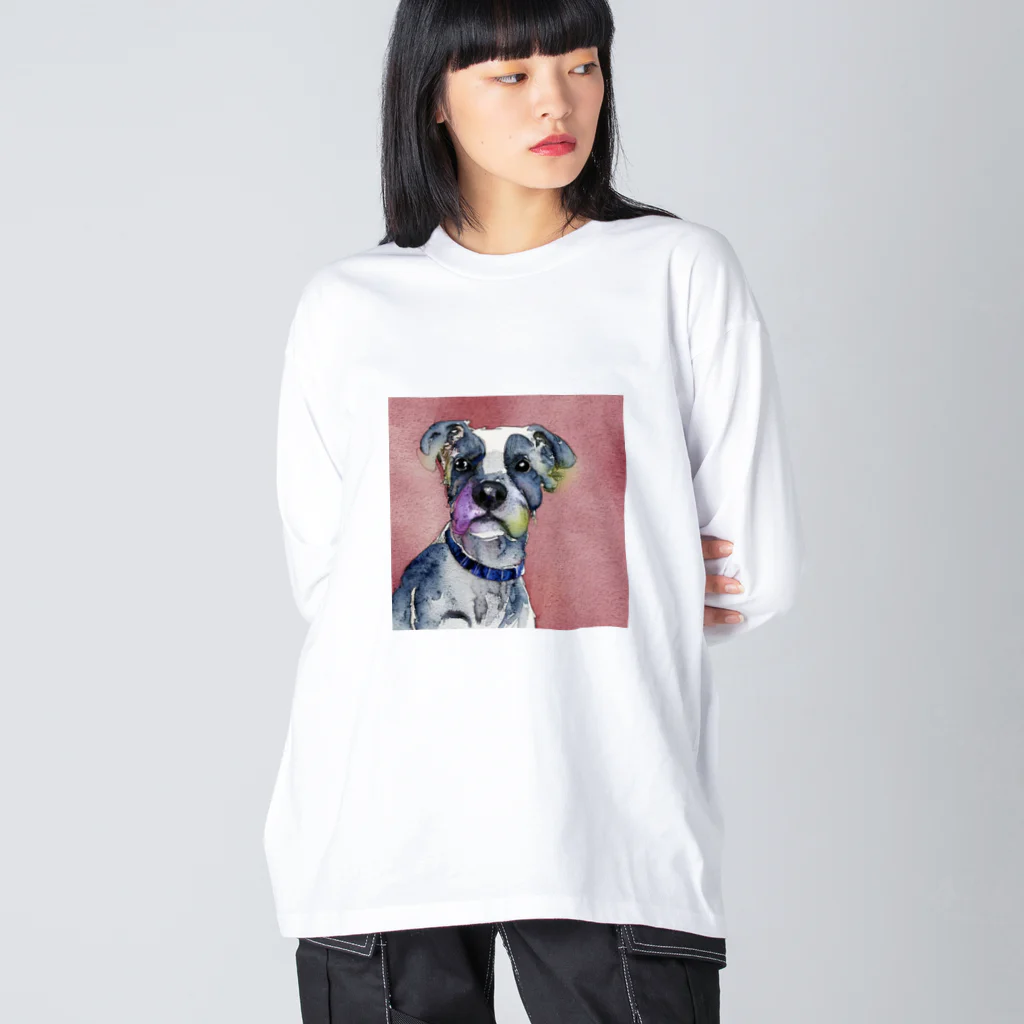 broccoli-のdog2 ビッグシルエットロングスリーブTシャツ