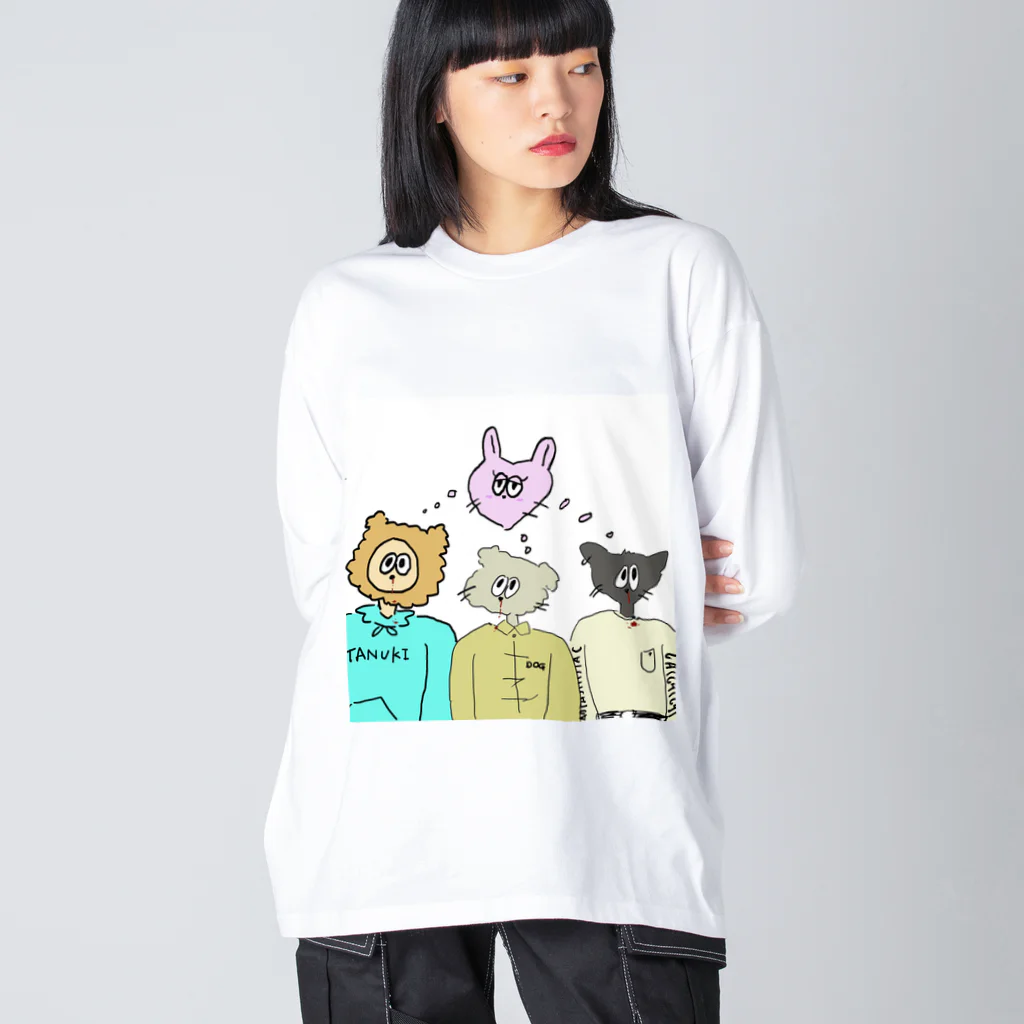 いち屋の恋じゃんラビットハント ビッグシルエットロングスリーブTシャツ