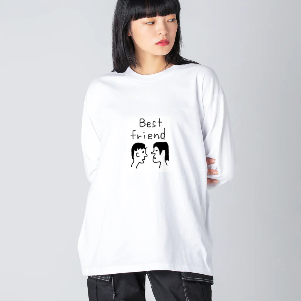 jirokichi’s shopのBest Friend Big Long Sleeve T-Shirt