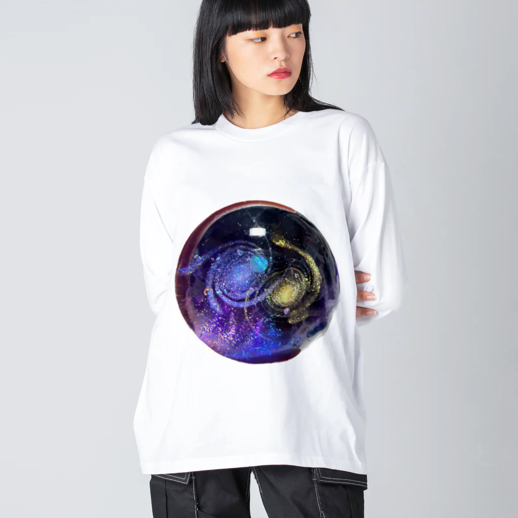 Ripples沖縄レジンアートの宇宙玉レジン Big Long Sleeve T-Shirt