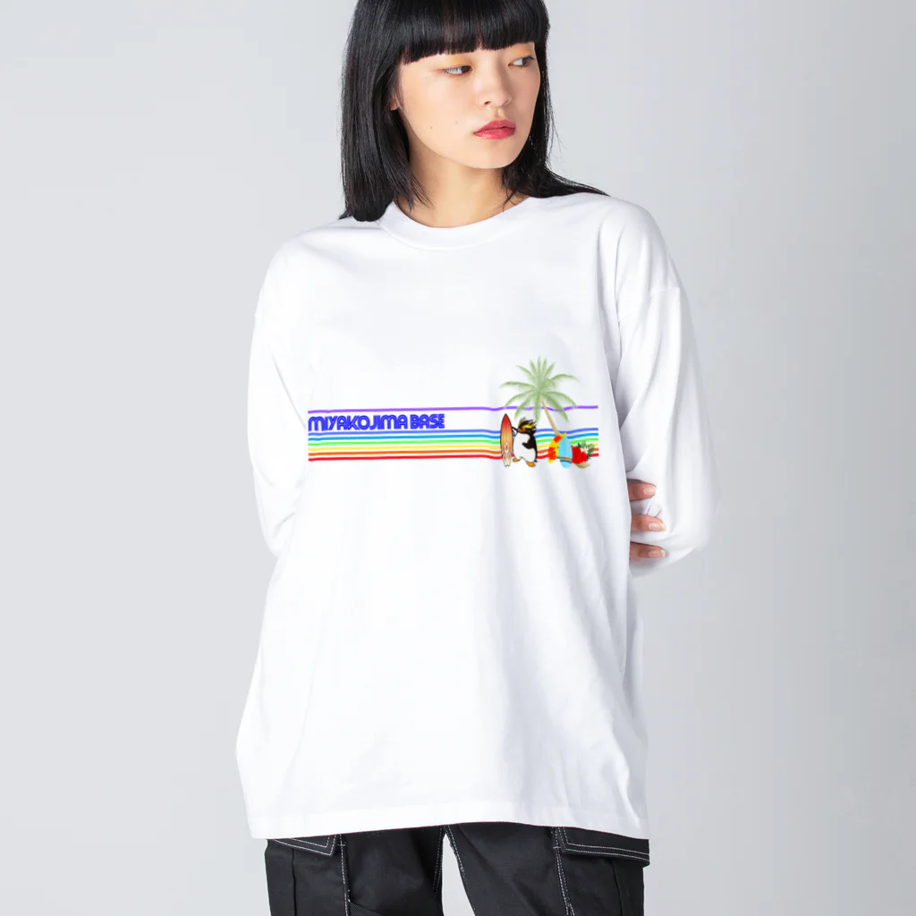 miyakojima_baseのバカンスちょい悪べーすくん ビッグシルエットロングスリーブTシャツ