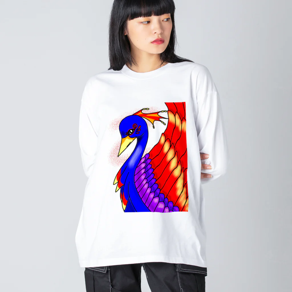 greetenの不死鳥アート  幻想世界 Big Long Sleeve T-Shirt