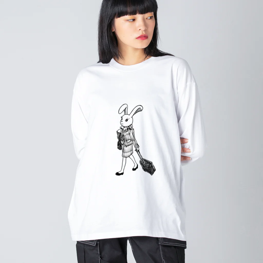 空想画学販売所のCAのウサ子 Big Long Sleeve T-Shirt