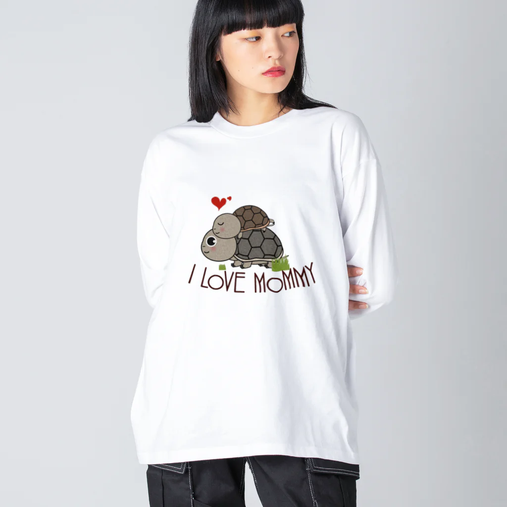 chicodeza by suzuriの草亀親子 Big Long Sleeve T-Shirt