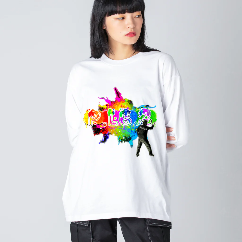 P.L.6.3のP.L6.3【グラフィティ】 Big Long Sleeve T-Shirt