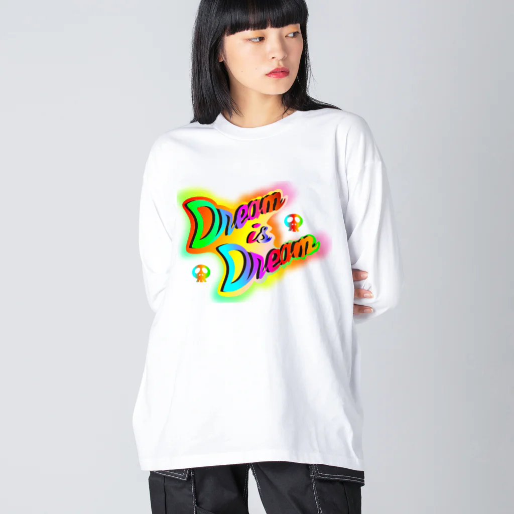 『NG （Niche・Gate）』ニッチゲート-- IN SUZURIのダサキレh.t. Dream is Dream  ビッグシルエットロングスリーブTシャツ