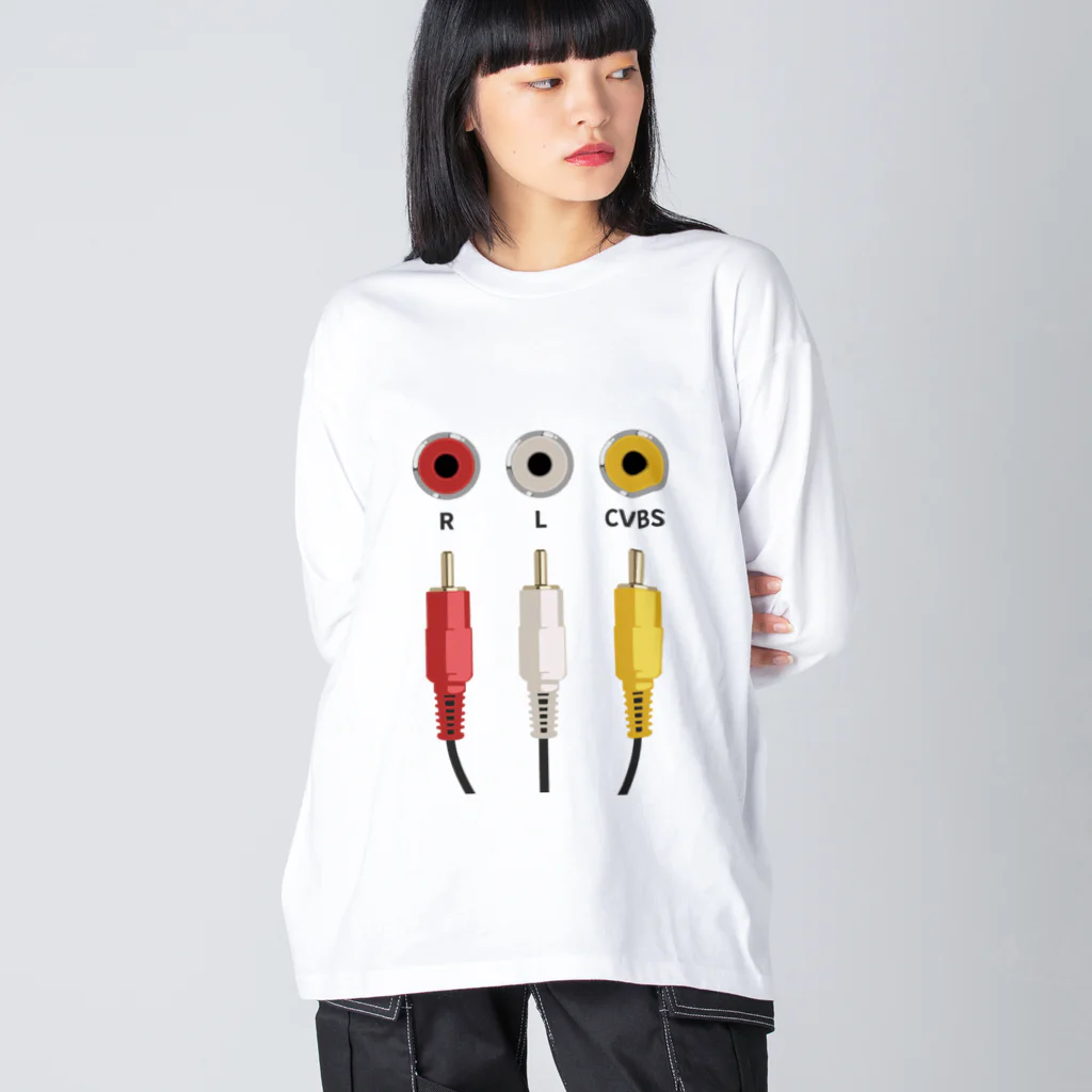 CHICHIZŌのAV端子 Big Long Sleeve T-Shirt