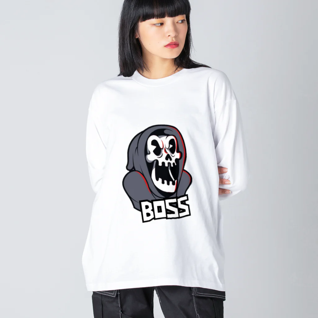 🅱️BOSS_🦉🦉🦉のBOSS スカル ビッグシルエットロングスリーブTシャツ