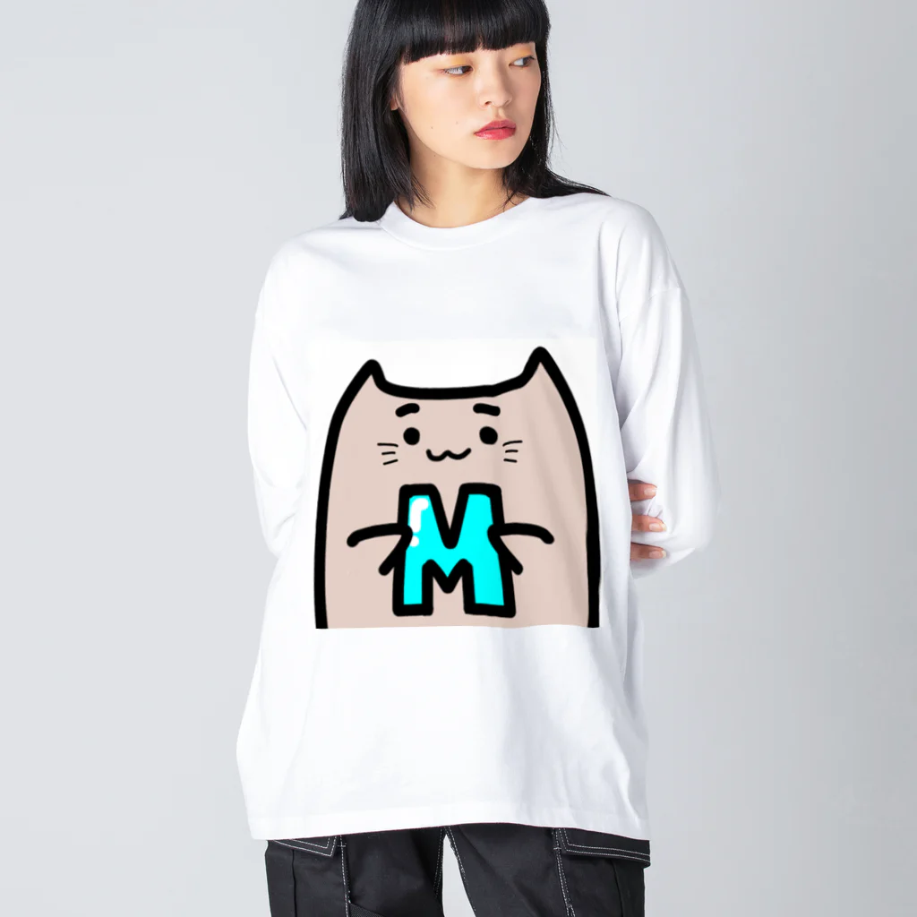 ドビちゃんの猫みm ビッグシルエットロングスリーブTシャツ