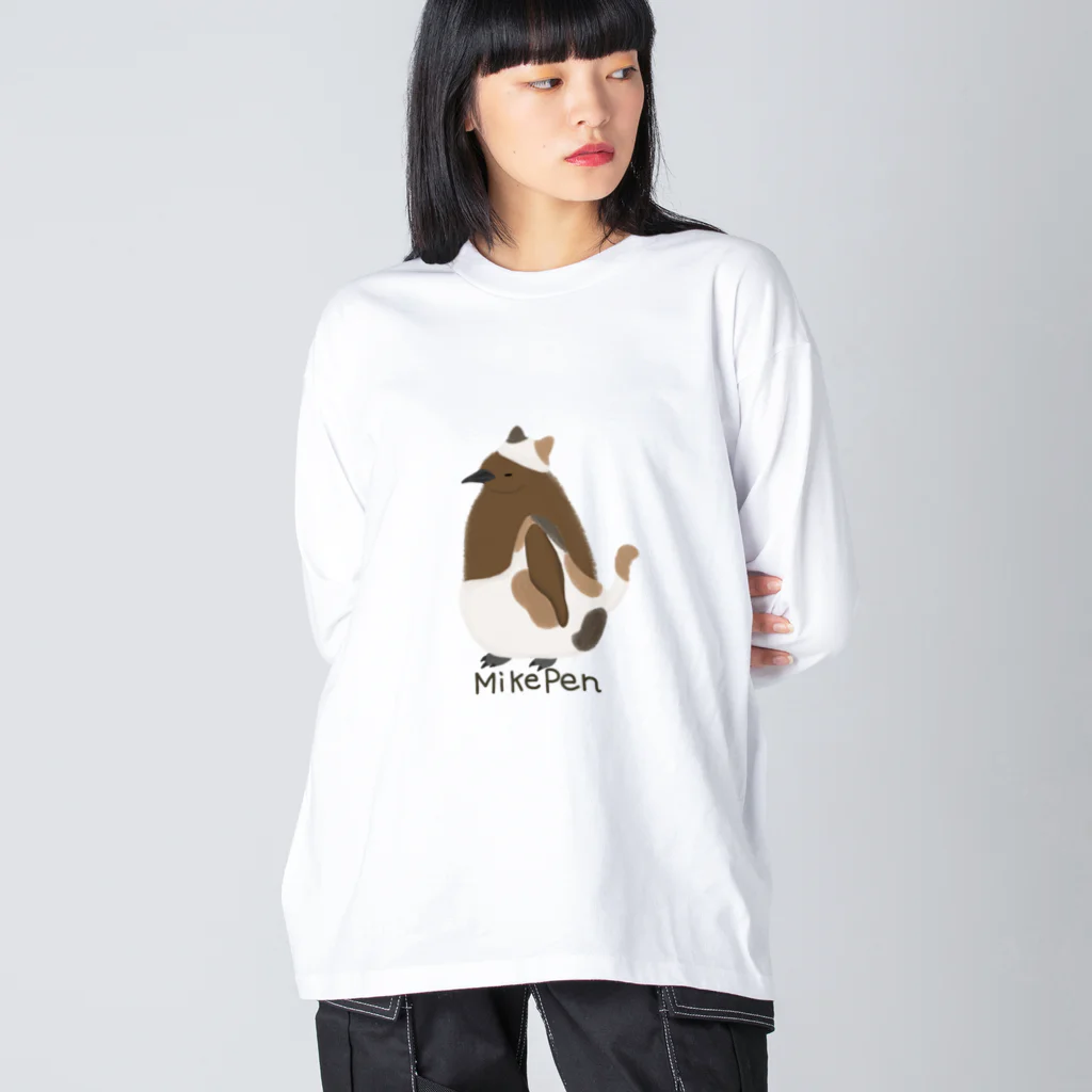 ピゴセリス属のMikePen ビッグシルエットロングスリーブTシャツ