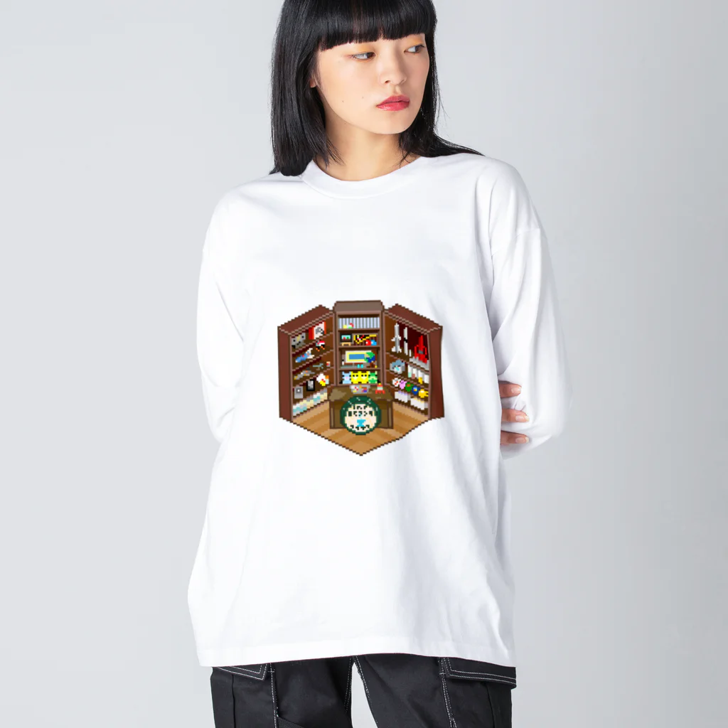 脱サラ賢者タカの岡田斗司夫ゼミスタジオ風なピクセルルームTシャツ Big Long Sleeve T-Shirt