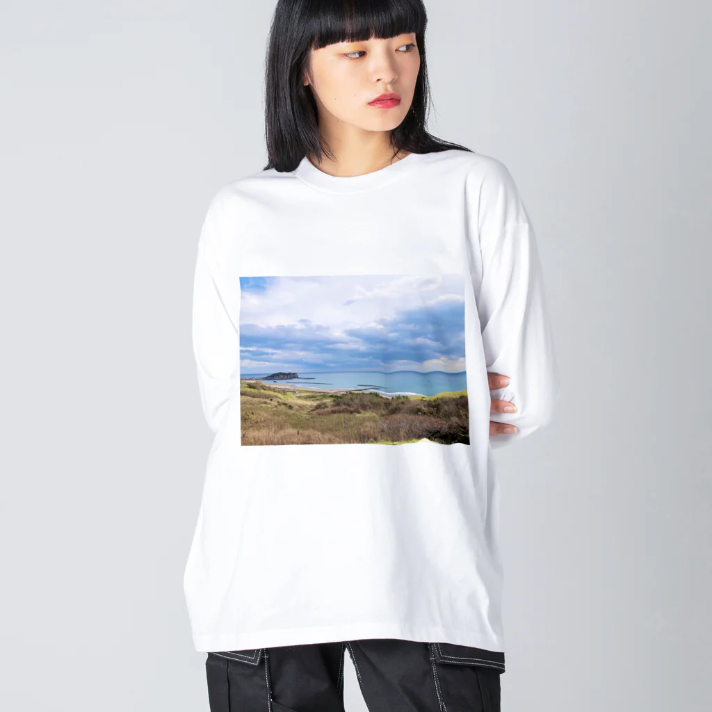 あべこのお店 の北海道の海 Big Long Sleeve T-Shirt