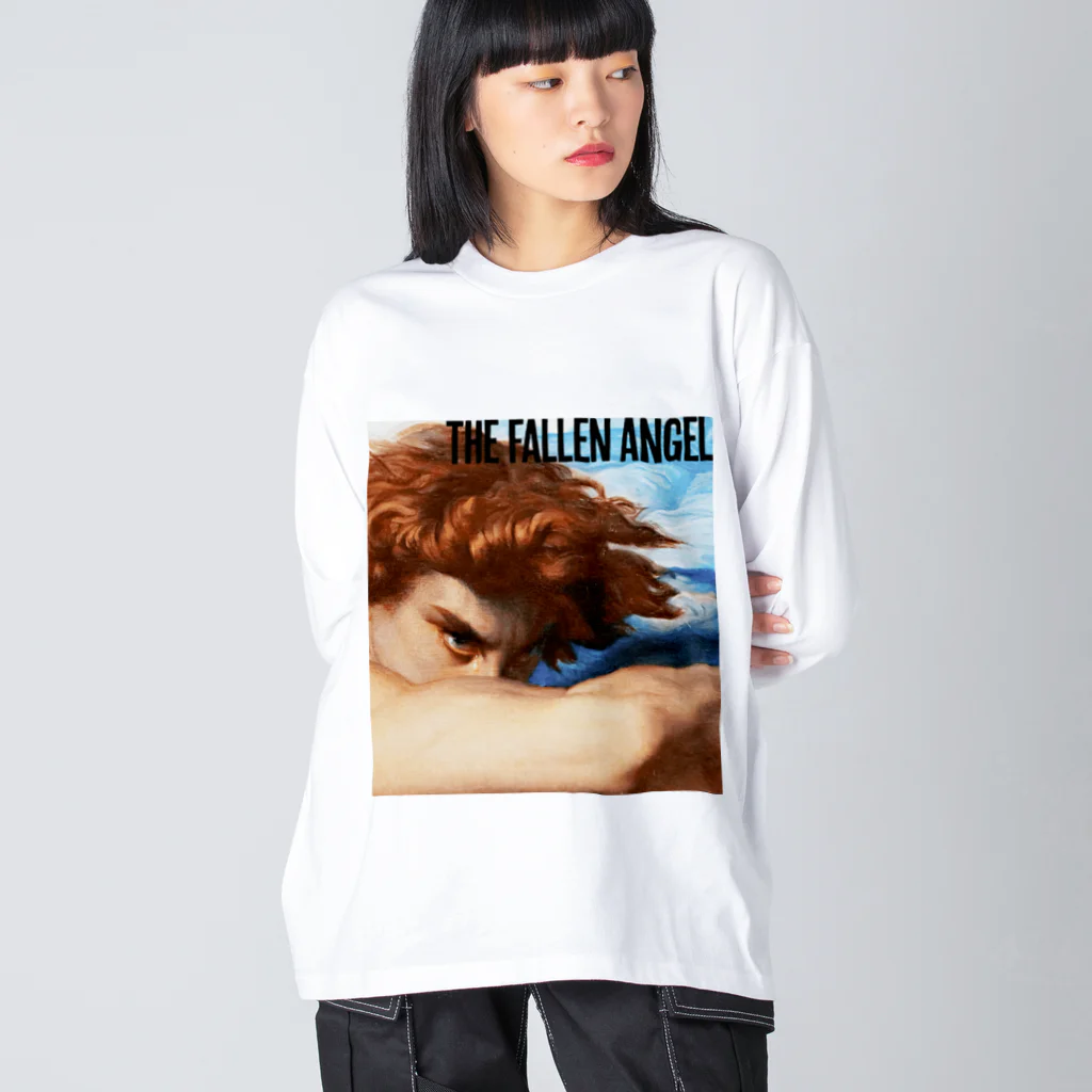 MUGEN ARTのFallen Angel 堕天使ルシファー Alexander Cabanel ビッグシルエットロングスリーブTシャツ