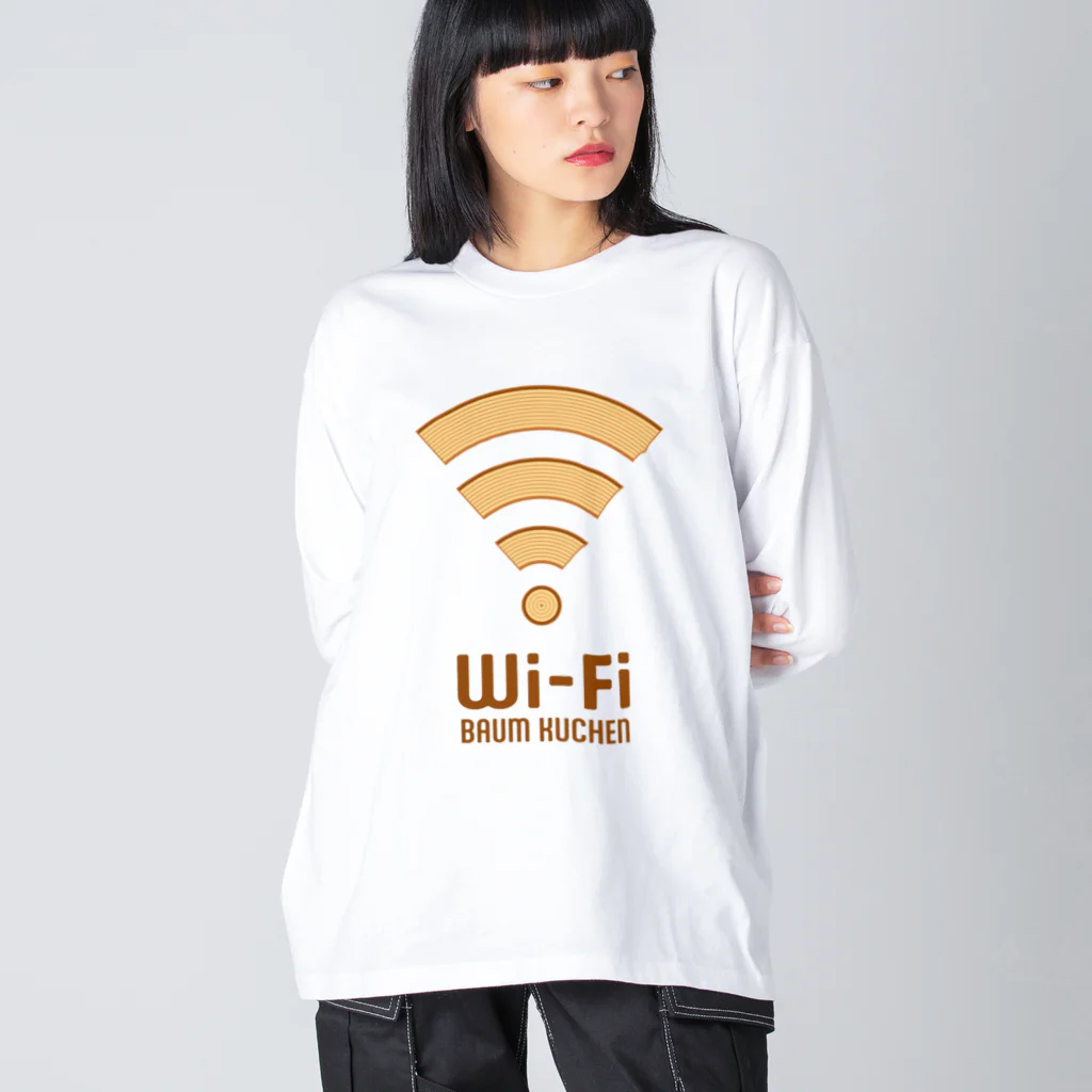 kg_shopのWi-Fi バウムクーヘン Big Long Sleeve T-Shirt