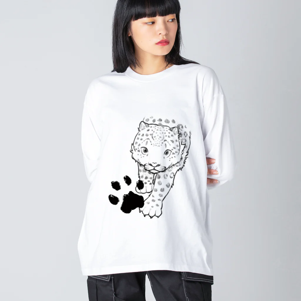 mofful.のユキヒョウ - snowleopard Big Long Sleeve T-Shirt