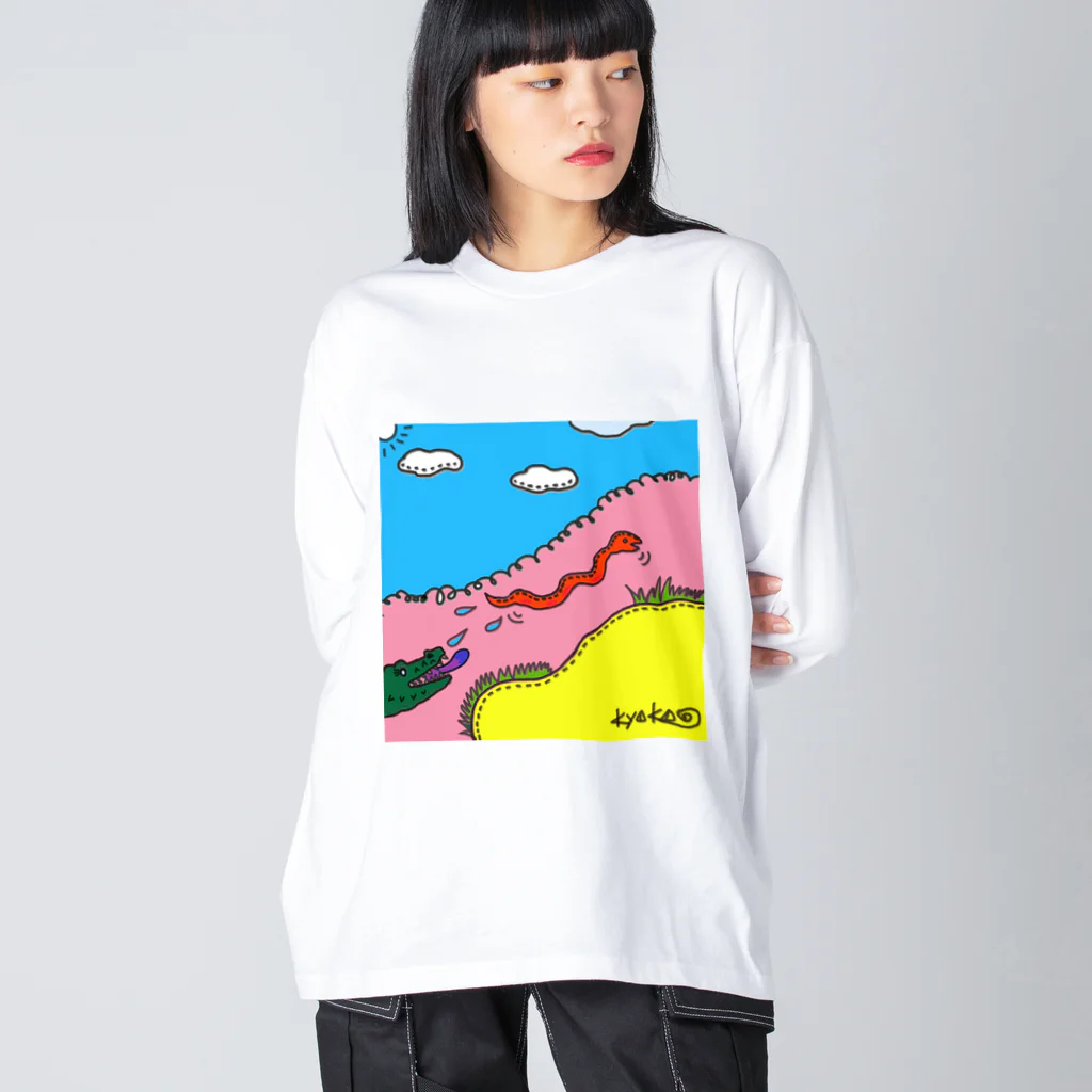 koko8の赤ヘビさんの誤解 Big Long Sleeve T-Shirt