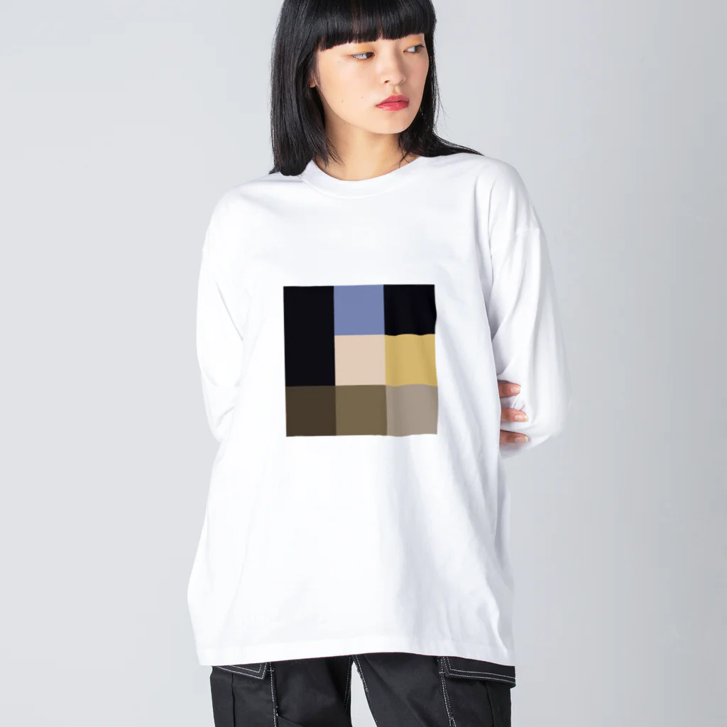 3×3 のドット絵の真珠の耳飾りの少女 - 3×3 のドット絵 Big Long Sleeve T-Shirt