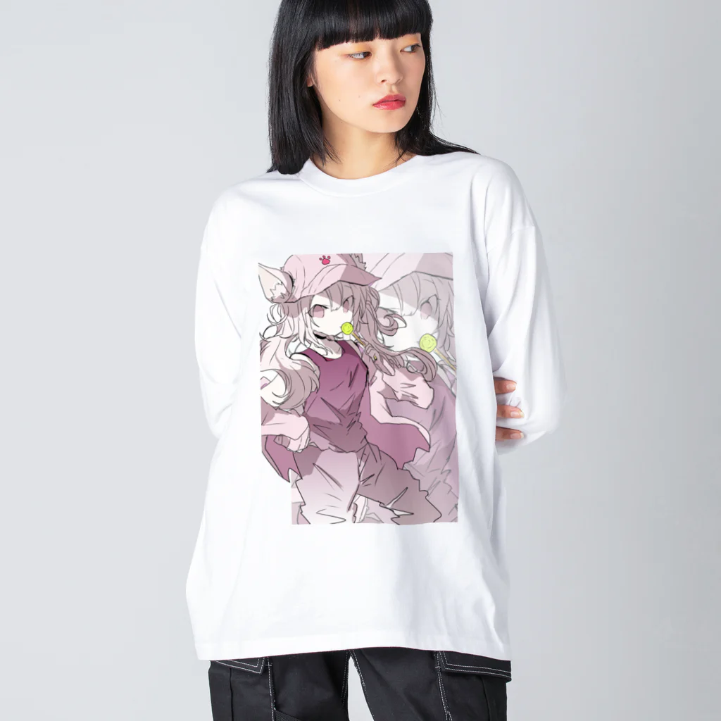 blossomのケモミミツインテ少女 Big Long Sleeve T-Shirt