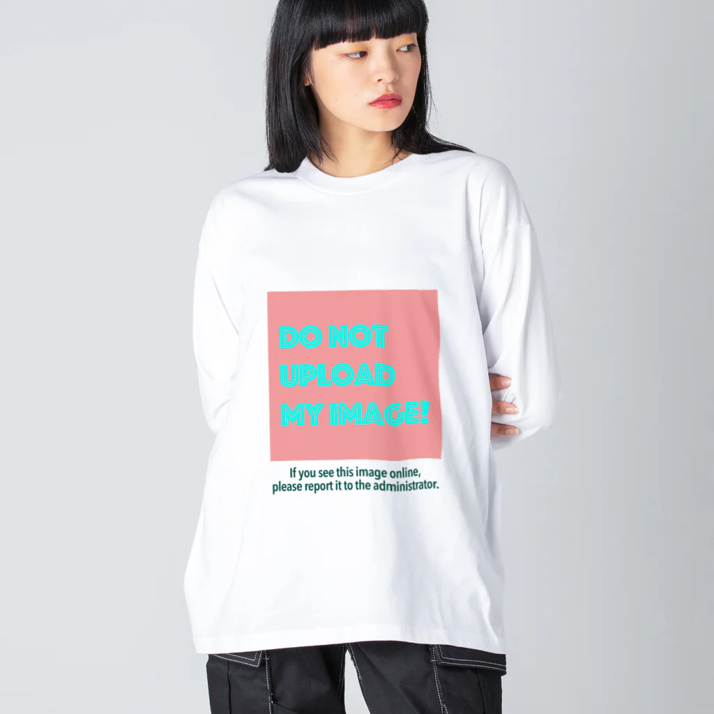 やきとりいの　DoNotUploadMyImage_Big ビッグシルエットロングスリーブTシャツ