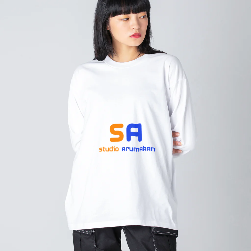 studioarumakan1のstudio　arumakan ガススタンド Big Long Sleeve T-Shirt