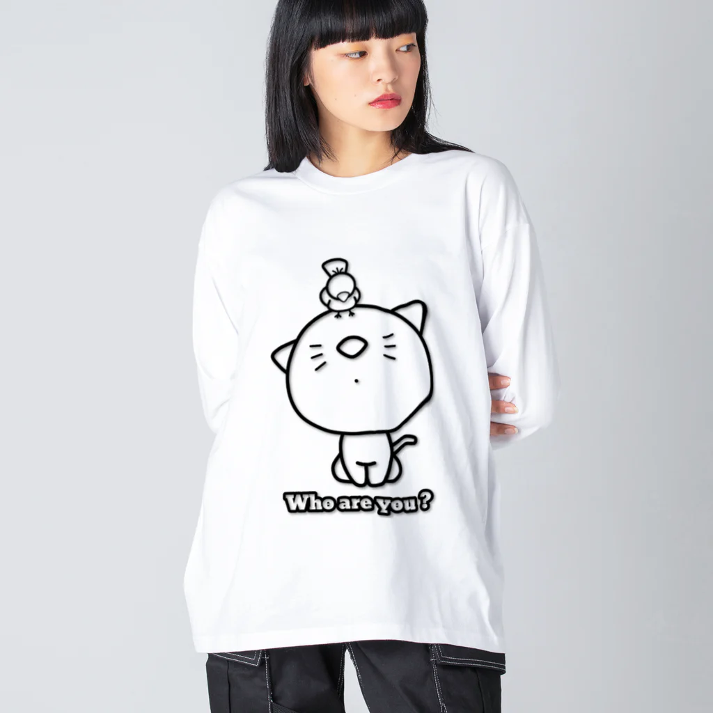 Nhat markのアナタはだあれ？(透過ver.) Big Long Sleeve T-Shirt