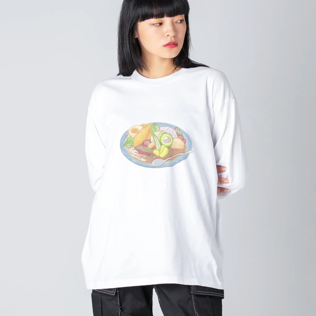 moma.のオーガニックカレー ビッグシルエットロングスリーブTシャツ