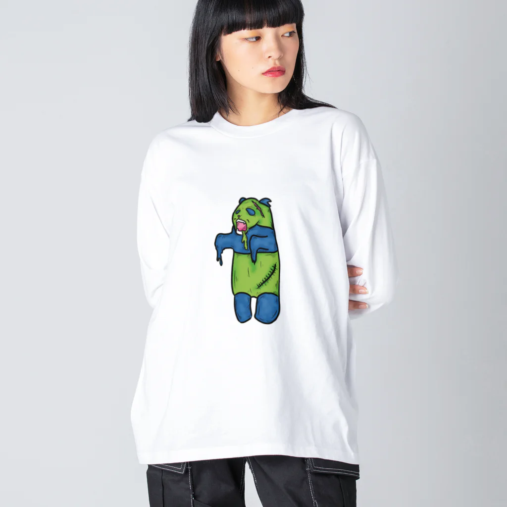 ヒロシオーバーダイブのゾンビなパンダ Big Long Sleeve T-Shirt