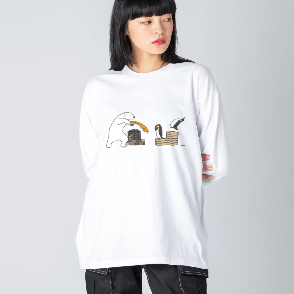 mocchi’s workshopのシロクマロウリュ Big Long Sleeve T-Shirt