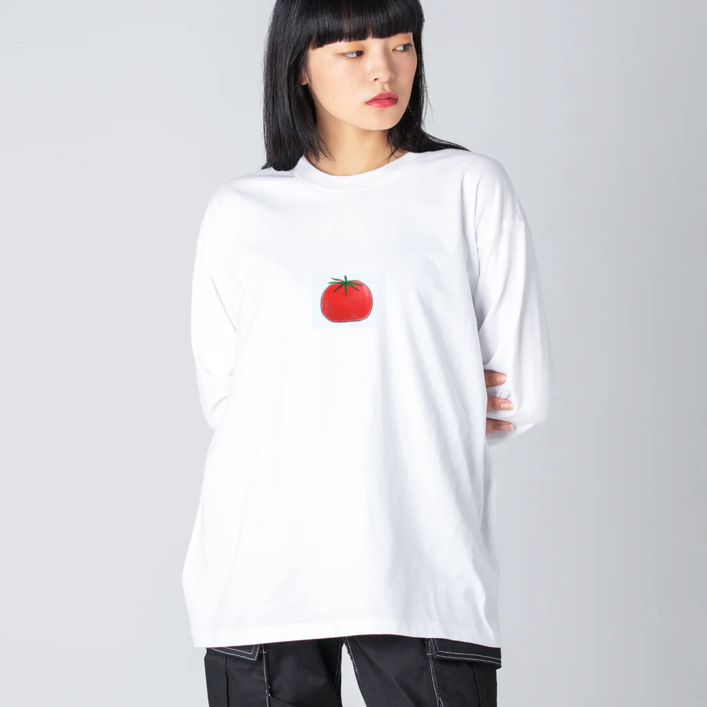 HANABISHIのトマト君頭だけ Big Long Sleeve T-Shirt