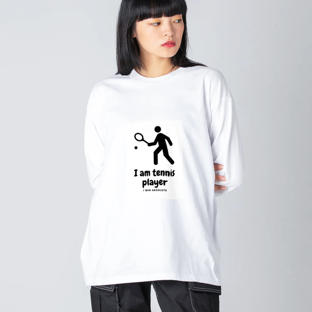 haruto_16のI am tennis player ビッグシルエットロングスリーブTシャツ