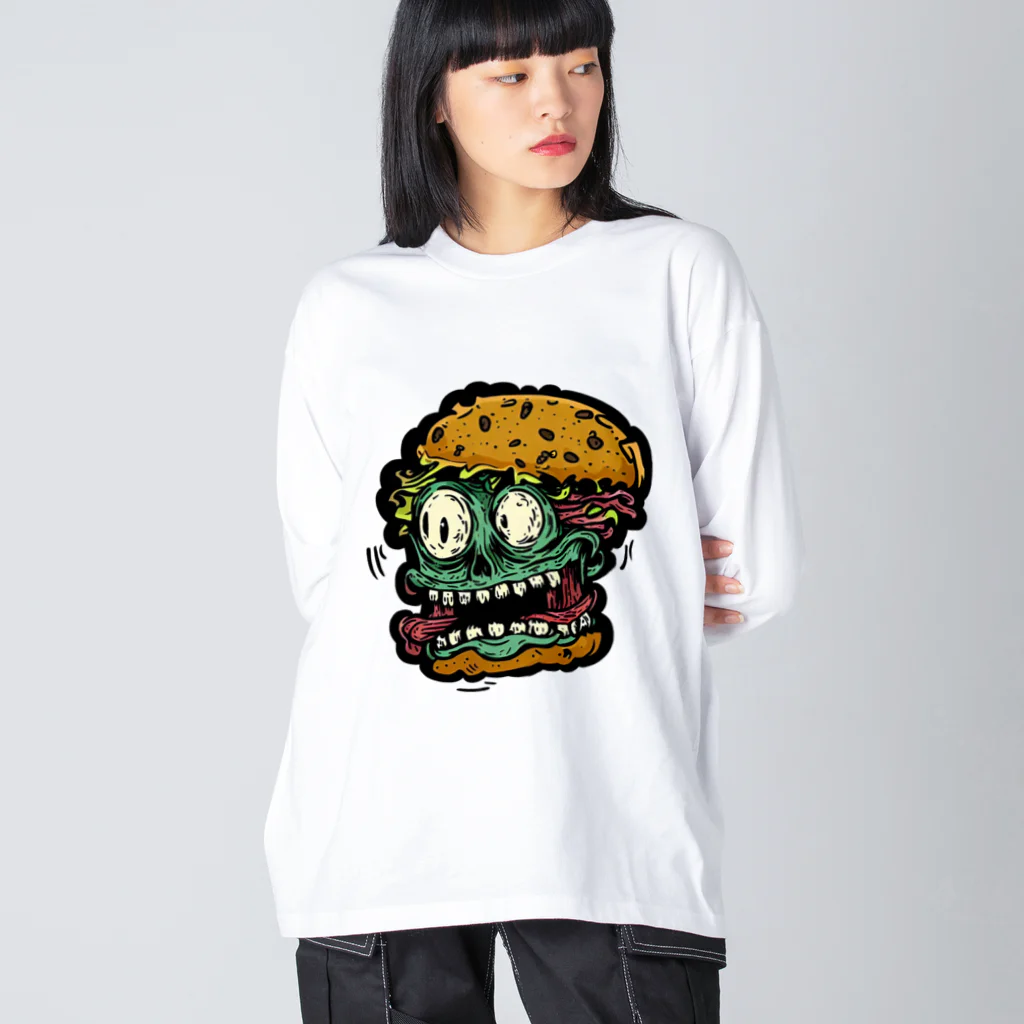 モンスターカスタムの■ゾンビバーガー【ホラーハンバーガー】 Big Long Sleeve T-Shirt