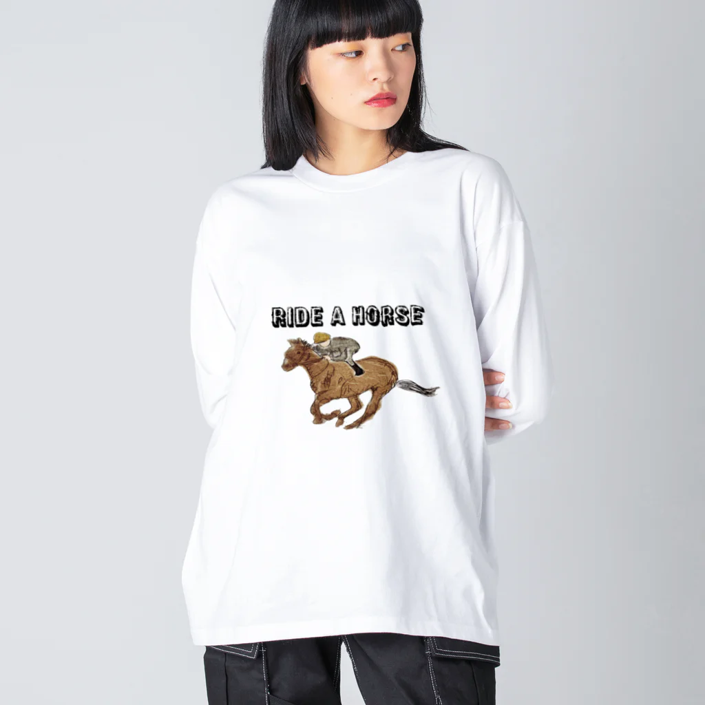 ko-jのride a horse ビッグシルエットロングスリーブTシャツ