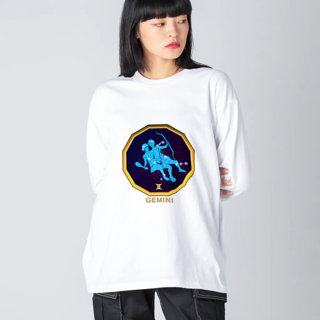 chicodeza by suzuriの双子座 Big Long Sleeve T-Shirt