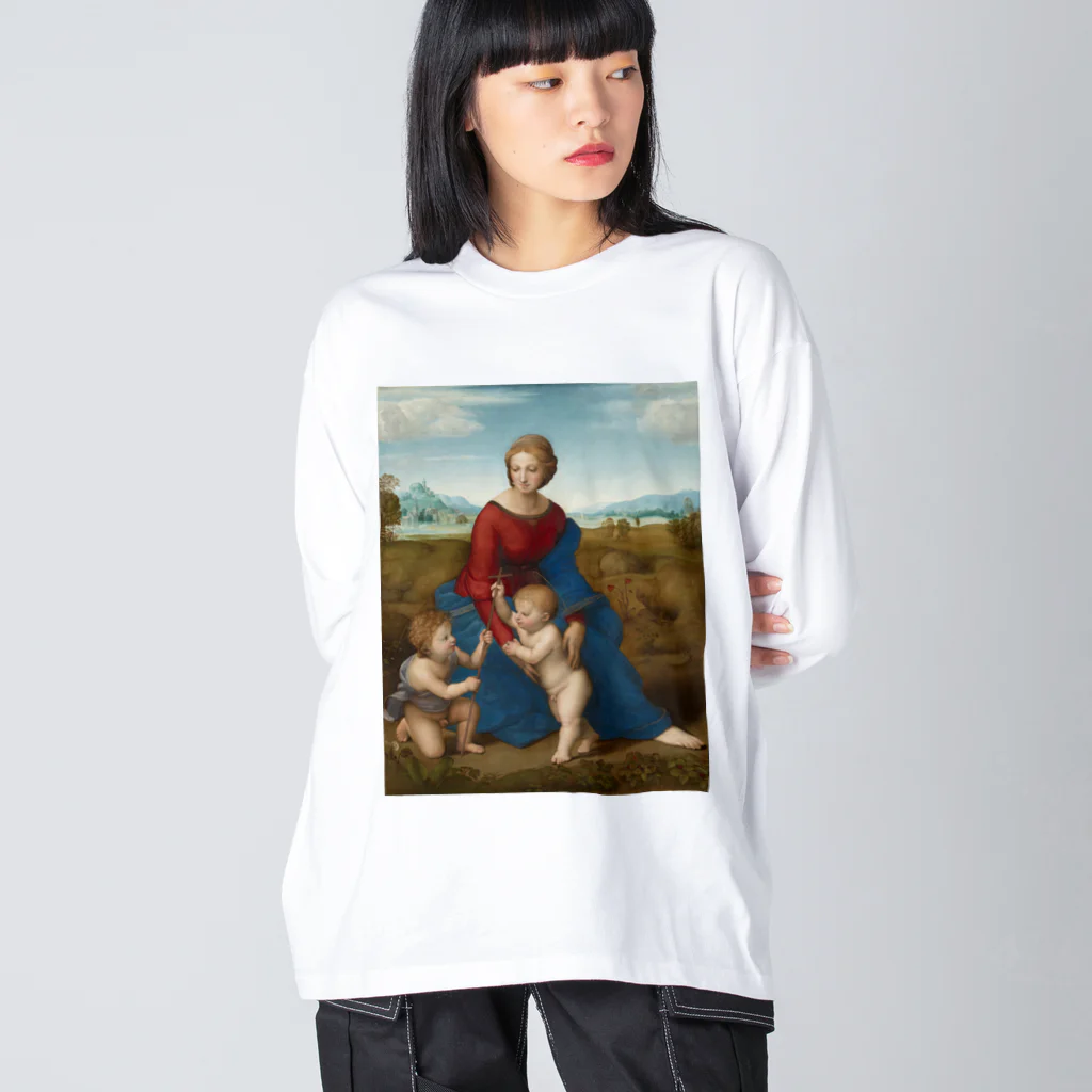 世界美術商店の牧場の聖母 / Madonna del Prato ビッグシルエットロングスリーブTシャツ