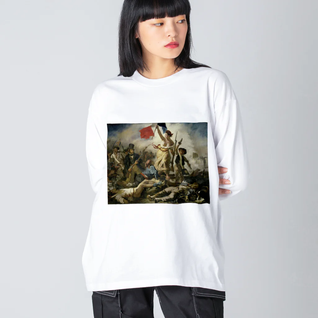 世界美術商店の民衆を導く自由の女神 / Liberty Leading the People ビッグシルエットロングスリーブTシャツ