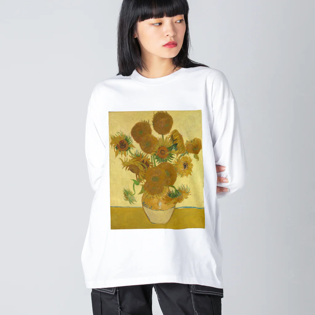 世界美術商店のひまわり / Sunflowers Big Long Sleeve T-Shirt