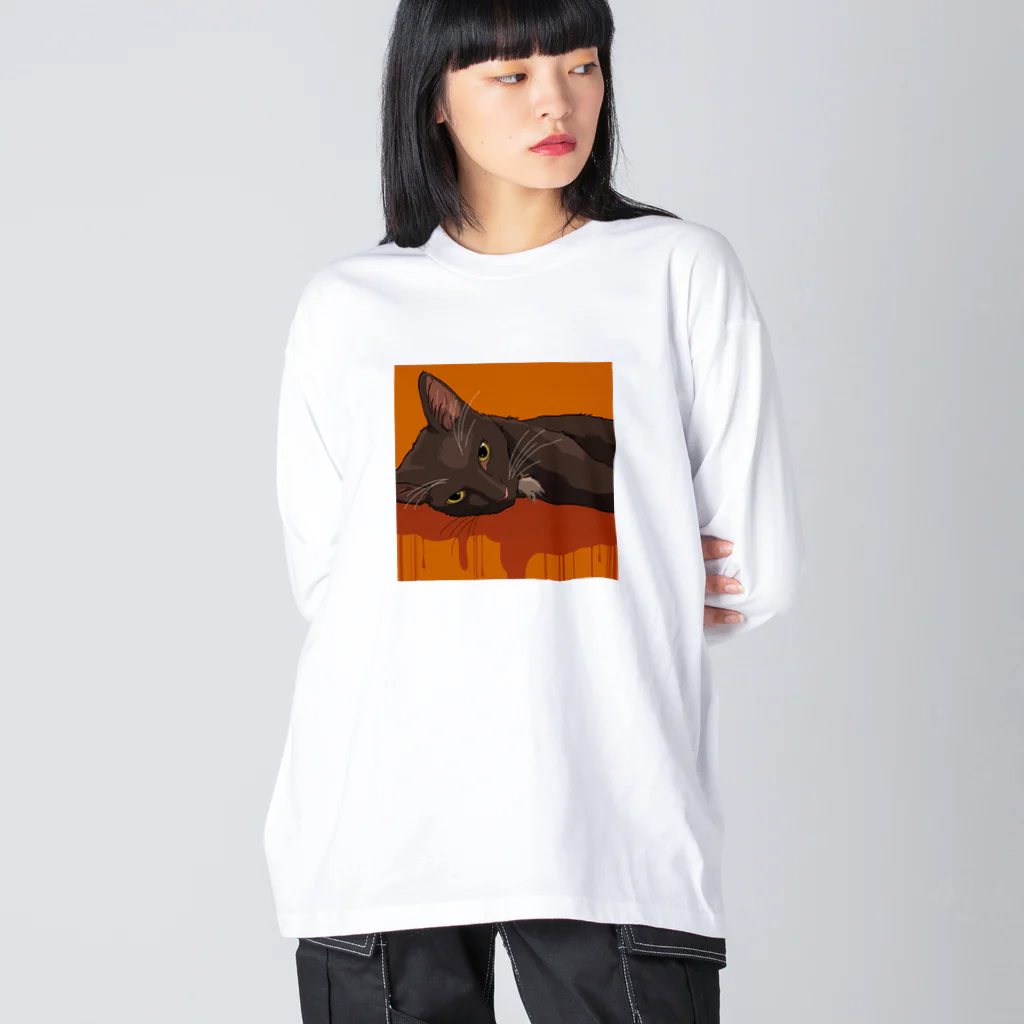 アマツカのKURONEKO ビッグシルエットロングスリーブTシャツ