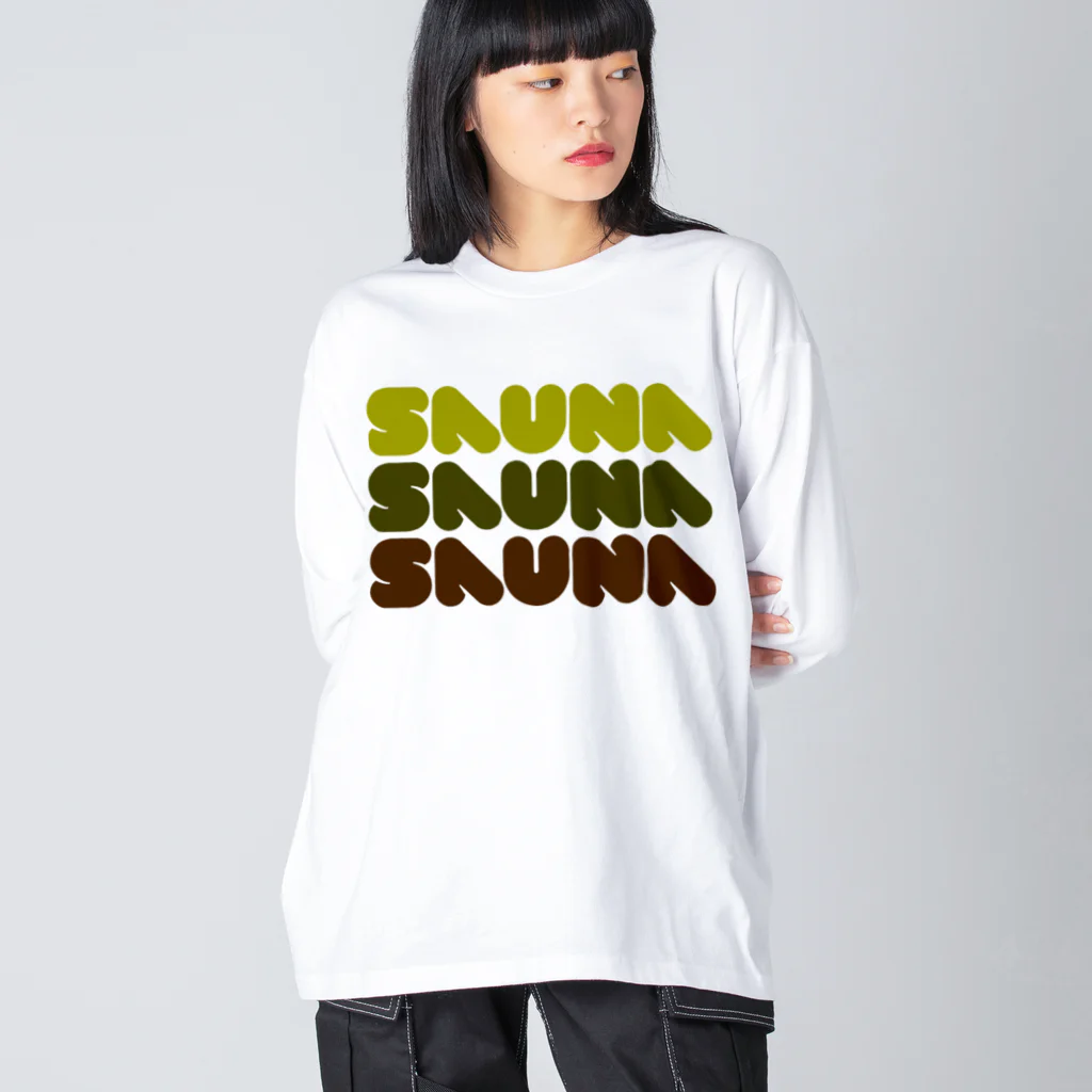 Saunagirl/サウナガールのSAUNA SAUNA SAUNA  Big Long Sleeve T-Shirt