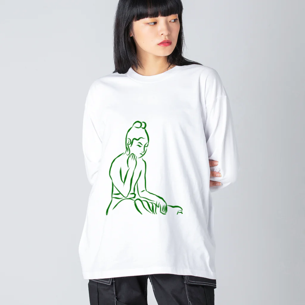 omunarudoのはんかしゆいぞう（シンプル） ビッグシルエットロングスリーブTシャツ