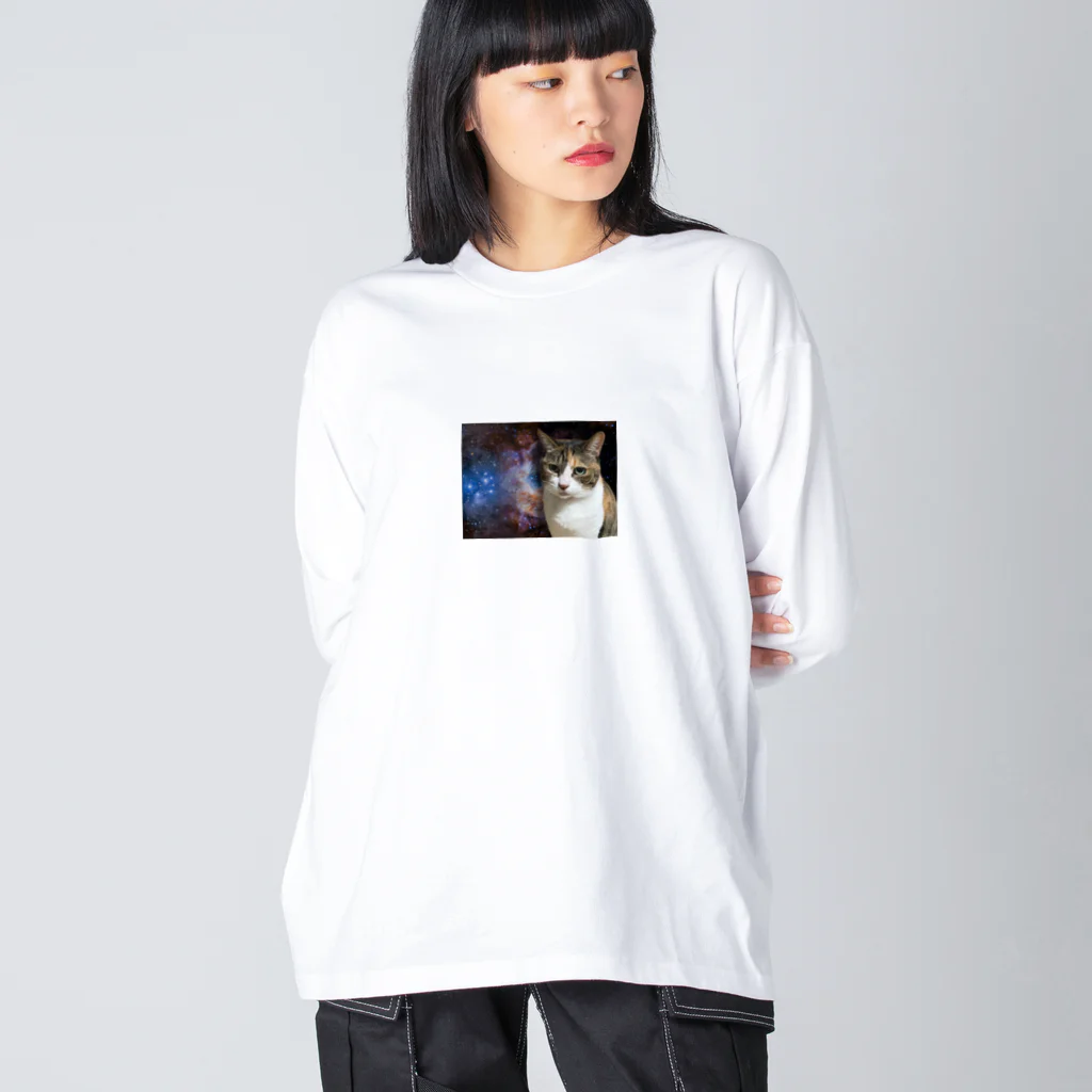 patatsukubaのスペースキャット・AKEMI Big Long Sleeve T-Shirt