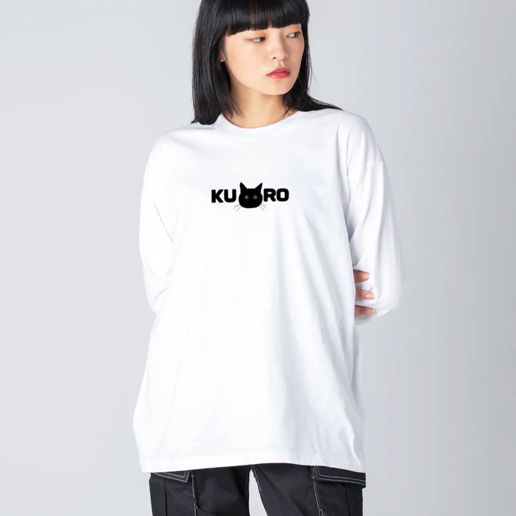 小鳥と映画館のクロネコ Big Long Sleeve T-Shirt